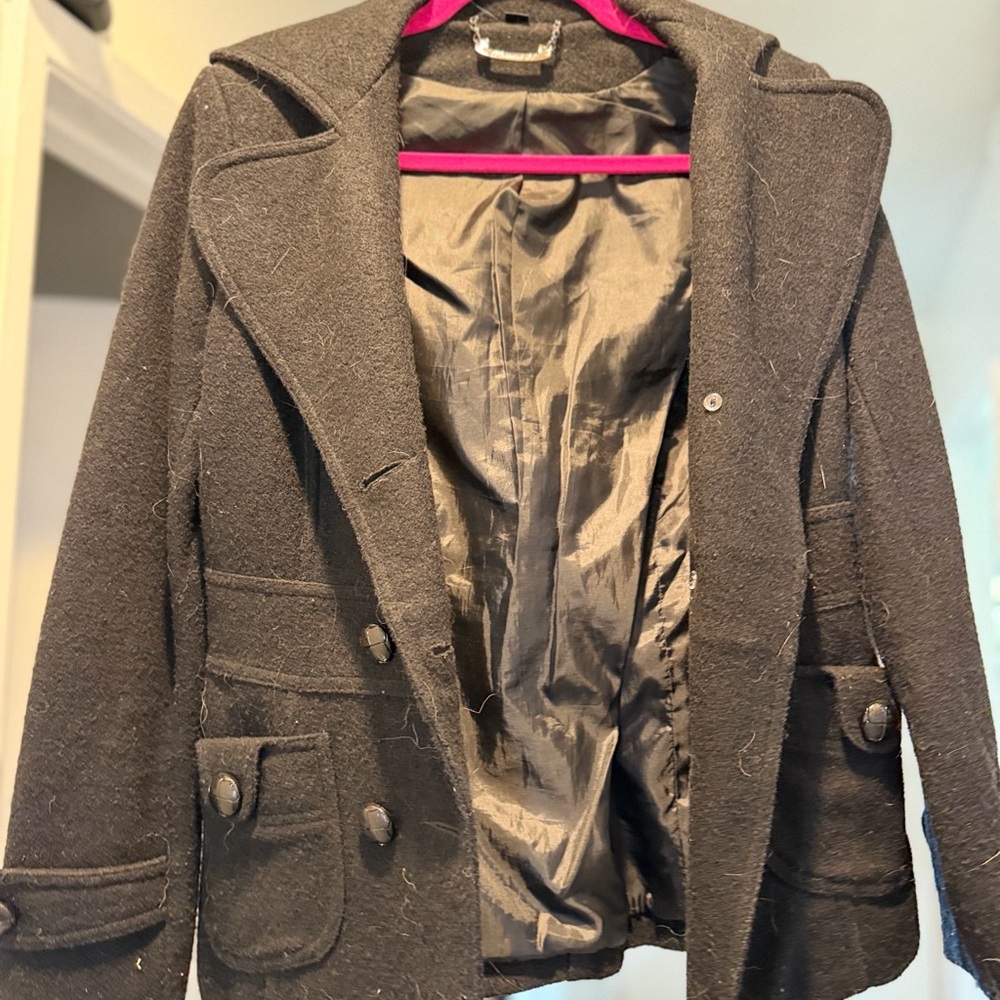 Forever 21 Charcoal Pea Coat